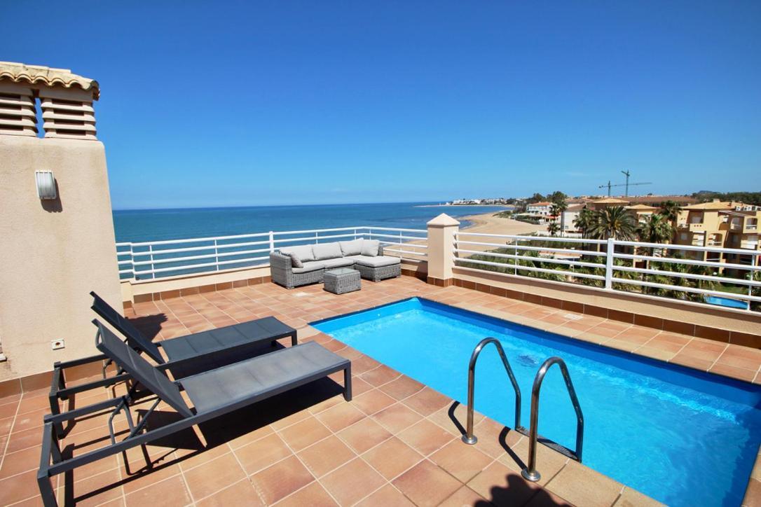 Atico Frontal Al Mar Con Piscina Privada By Homeprive Denia Exterior foto